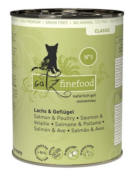 Catz Finefood Classic N.05 Łosoś i drób 400g