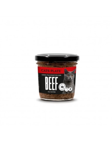 Cats Plate Beef - Wołowina z indykiem 100g