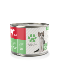 Fellicita Cat Kitten Pure Beef - Wołowina 200g