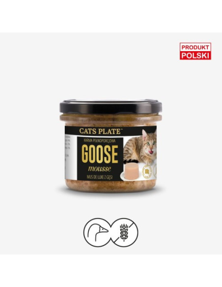 Cats Plate Goose Mousse - Mus z gęsi 100g