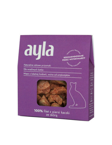 Ayla Cat Przysmaki liofilizowane - Filet z piersi kaczki ze skórą