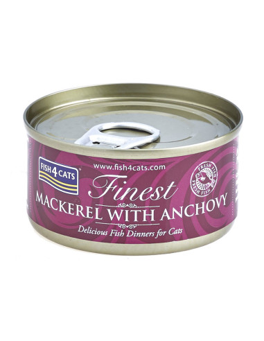 Fish4Cats Finest Fillet - Makrela z anchois 70g