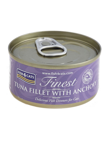 Fish4Cats Finest Fillet - Tuńczyk z anchois 70g