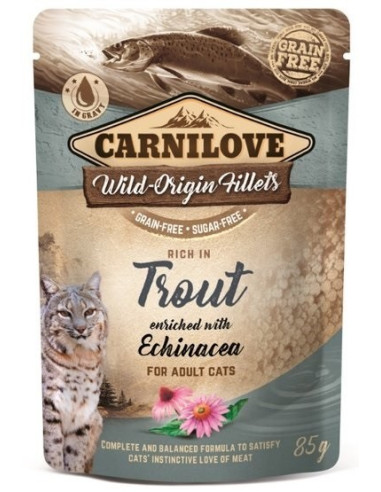 Carnilove Cat Trout & Echinacea - Pstrąg z Echinacea 85g