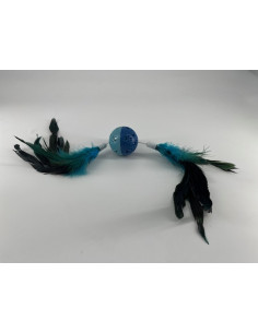 Zabawka piłeczka z piórami 2