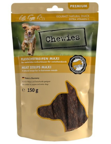 Chewies Maxi Meat Strips 100%  Wołowina 150g