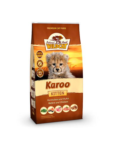 WildCat Karoo Kitten - Królik i drób 500g