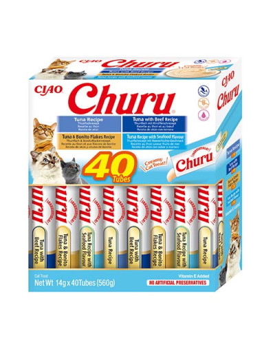 INABA Cat Churu Varieties Tuna 40x14g