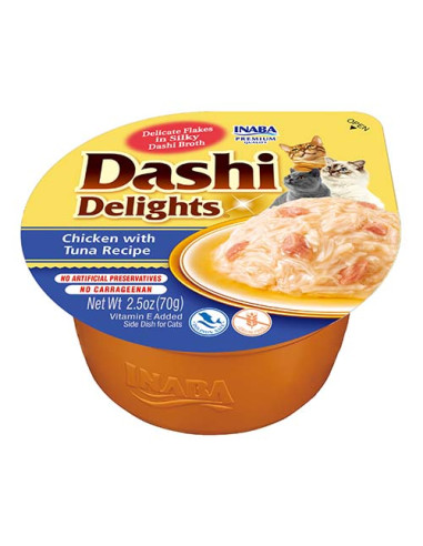 Inaba Dashi Delights - Kurczak i tuńczyk 70g