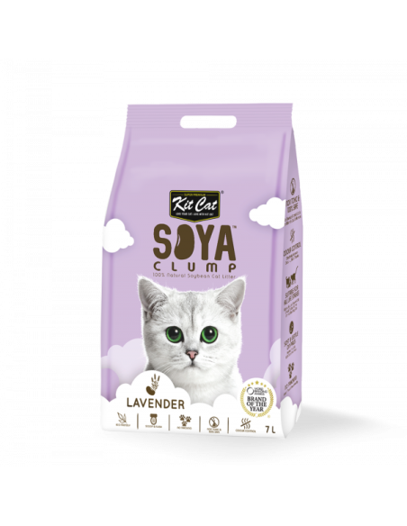 Kit Cat Soya Clump Lavender - żwirek sojowy 7l