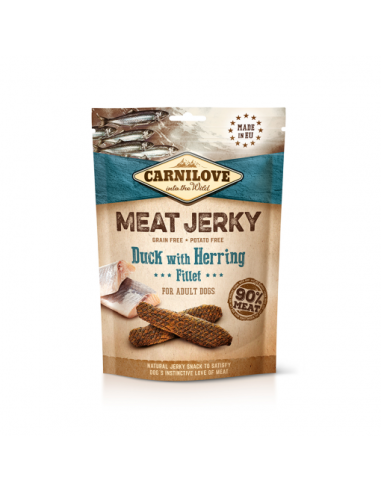 Carnilove Meat Jerky Duck with Herring Fillet 100g