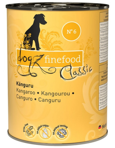 Dogz Finefood Classic N.06 Kangur 400g