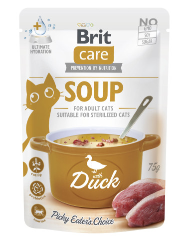 Brit Care Cat Soup With Duck - Zupa dla kota z Kaczką 75g