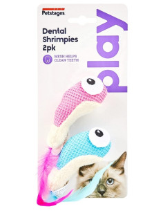 Petstages zabawka dla kota do higieny zębów - krewetki