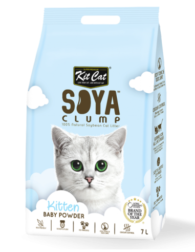 Kit Cat Soya Clump ECO Baby Powder - żwirek sojowy 7l