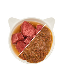 WOW Cat Rind in Sauce - Wołowina w sosie 85g 2