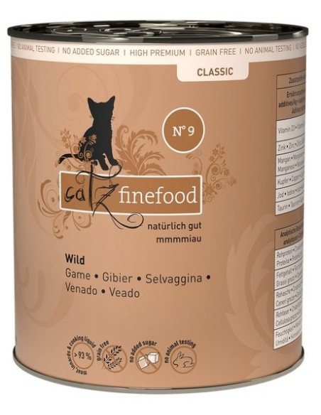 Catz Finefood Classic N.09 Dziczyzna 800g