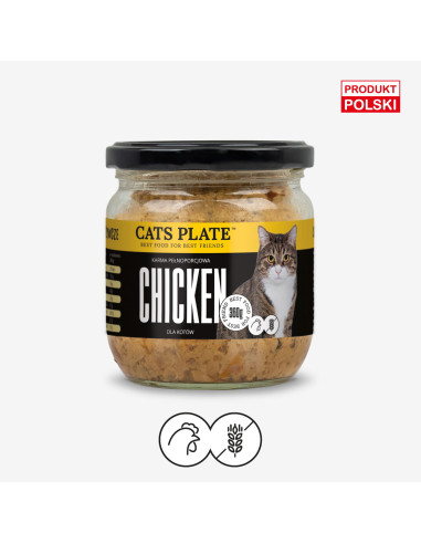 Cats Plate Chicken - Kurczak 360g