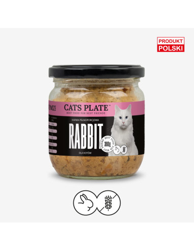 Cats Plate Rabbit - Królik 360g
