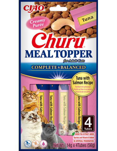 Inaba Churu Meal Topper - Tuńczyk i łosoś