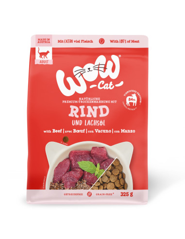 WOW CAT mit Rind - Wołowina 325g