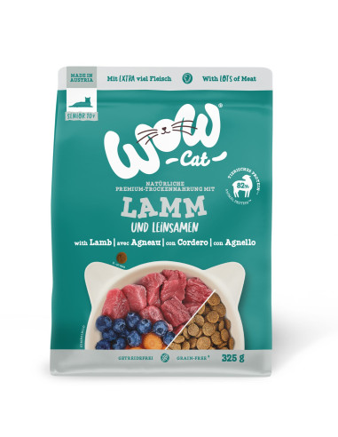 WOW CAT Senior mit Lamm - Jagnięcina 325g