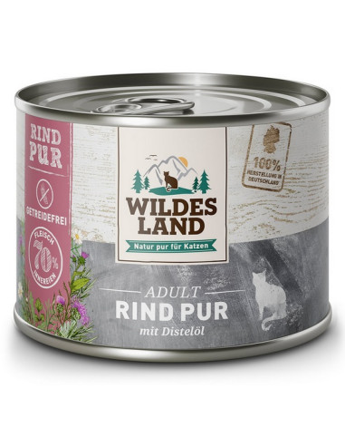 Wildes Land Cat Classic Adult Rind Pur - Wołowina 200g