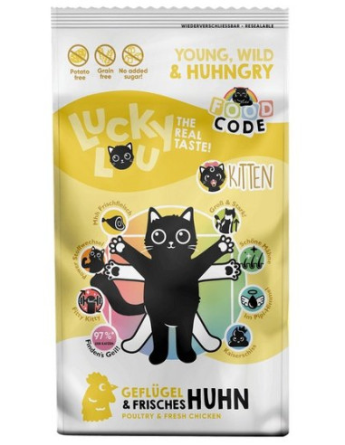 Lucky Lou Food Code Lifestage Kitten - Drób 750g