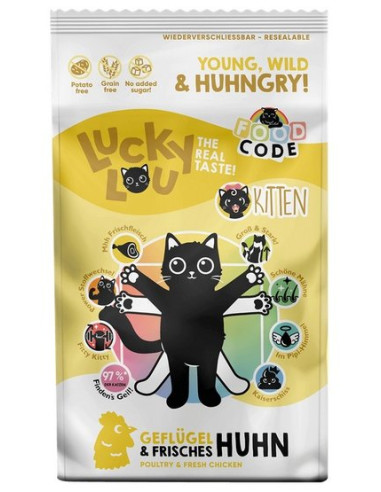 Lucky Lou Food Code Lifestage Kitten - Drób 1,7kg