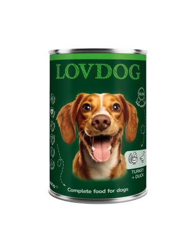 LOVDOG Turkey & Duck - Indyk i kaczka 400g