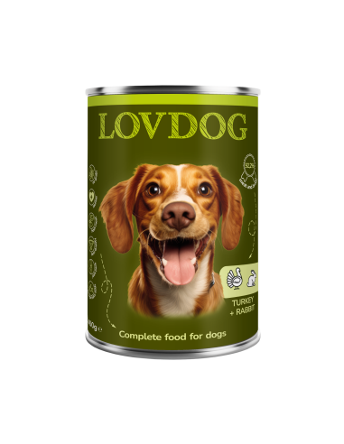 LOVDOG Turkey & Rabbit - Indyk i Królik 400g