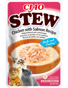 Inaba Ciao Stew - Kurczak z łososiem 40g