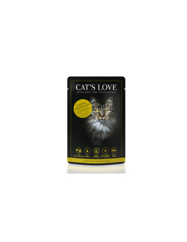 CAT’S LOVE Kalb & Truthahn – cielęcina i indyk w naturalnej galaretce (85g)