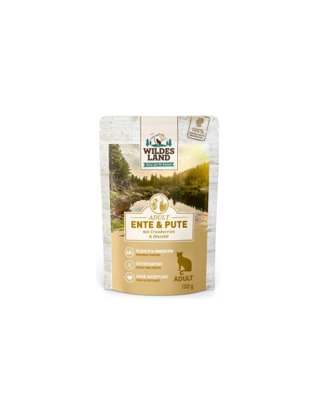 Wildes Land Cat Classic Adult Ente & Pute - Kaczka z indykiem 100g
