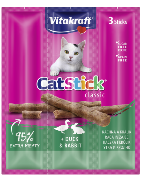 Vitakraft Cat Stick - Kaczka z królikiem 18g