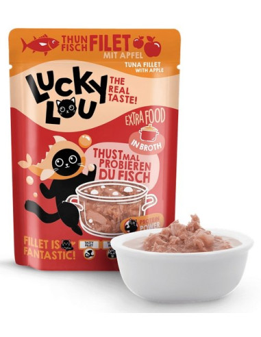 Lucky Lou Extrafood Tuńczyk i jabłko w bulionie 70g