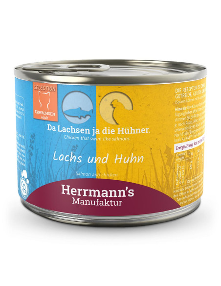 HERRMANN'S Selection Cat Lachs Huhn - Łosoś i bio kurczak 200g