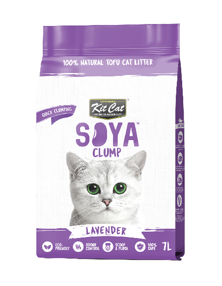 Kit Cat Soya Clump Lavender - żwirek sojowy 7l