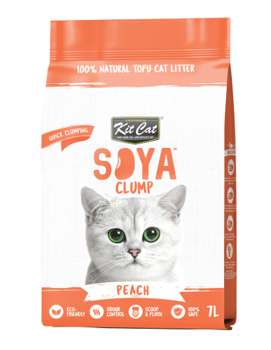 Kit Cat Soya Clump ECO Peach - żwirek sojowy 7l