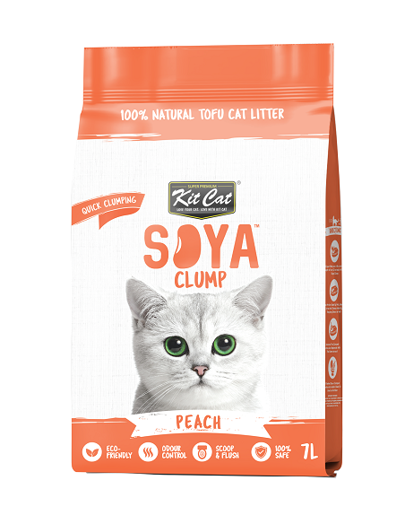 Kit Cat Soya Clump ECO Peach - żwirek sojowy 7l