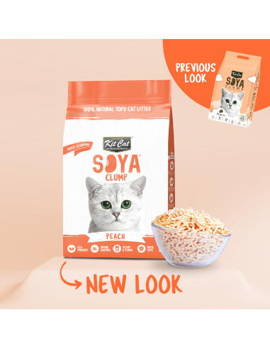 Kit Cat Soya Clump ECO Peach - żwirek sojowy 7l