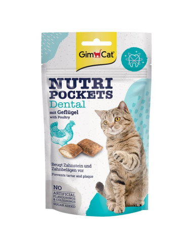 GimCat Nutri Pockets Dental z drobiem 60g