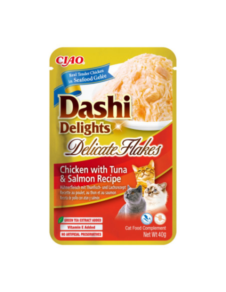 Inaba Cat Dashi Delights Flakes - Chicken Tuna & Salmon 40g