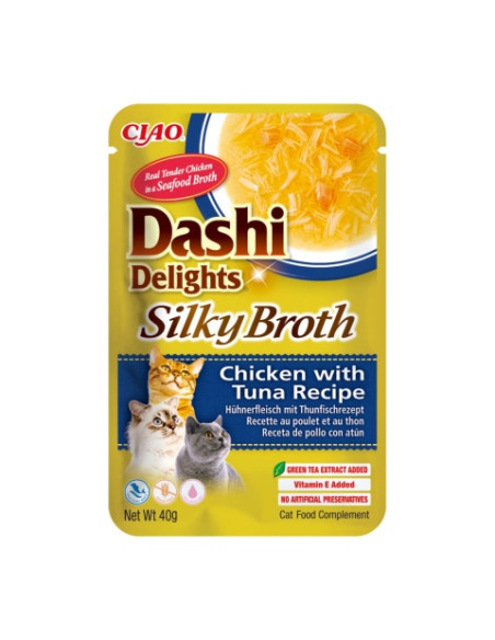 Inaba Cat Dashi Delights Silky - Chicken Tuna 40g