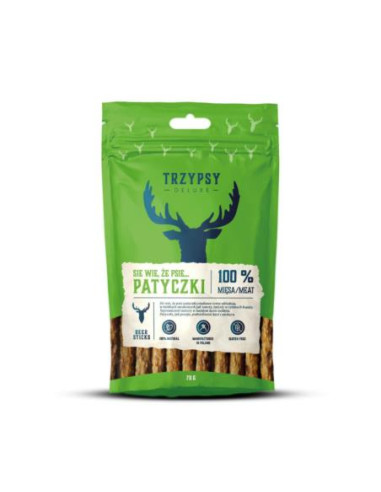 TRZYPSY Deluxe Patyczki z jelenia 70g