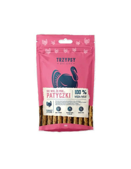 TRZYPSY Deluxe Patyczki z indyka 70g