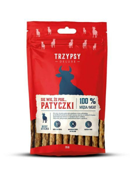TRZYPSY Deluxe Patyczki z wołowiny 70g