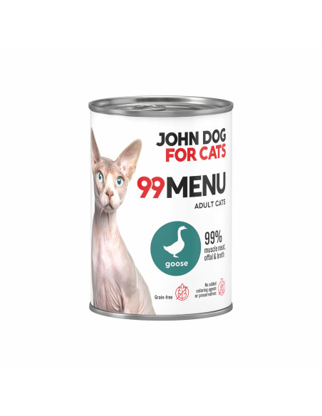 John Dog for Cats 99 MENU - Gęś 400g