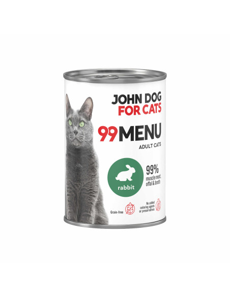 John Dog for Cats 99 MENU - Królik 400g