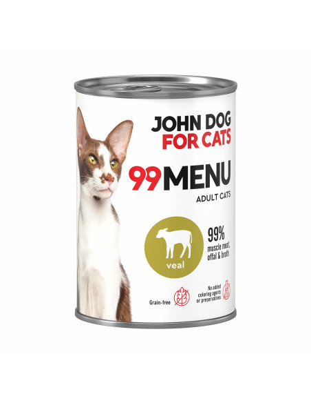 John Dog for Cats 99 MENU - Cielęcina 400g